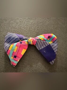 Kids Colorful 70s Patterned Bow Tie Formal